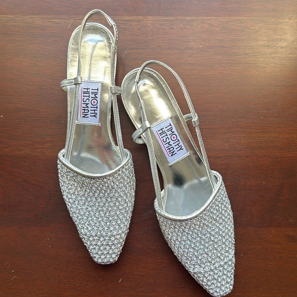 Timothy Hitsman Silver Sandal Size 8.5